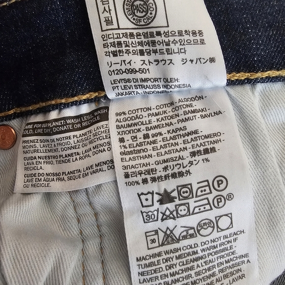 Levi’s Premium Men’s Jeans 511 Slim Fit Blue Denim 38x32 Big E - Picture 13 of 13